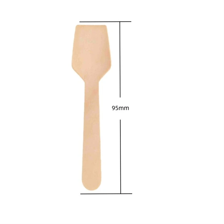 95 mm Ice Cream Wood Spoon